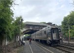 NJT Train # 1120 arriving with Comet V Cab Car # 6061 on the point at Kingsland Station 